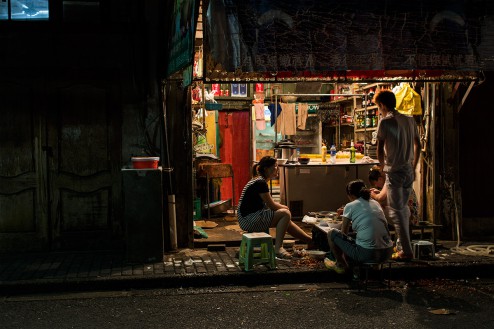 In den Straßen Shanghais