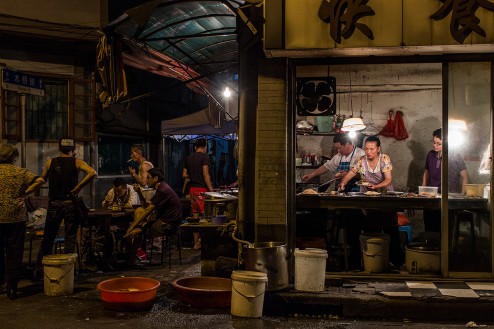 In den Straßen Shanghais